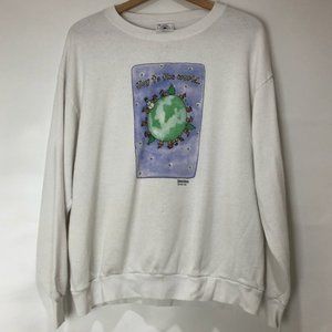 Vintage ShoeboxDesigns Joy To The World Sweatshirt